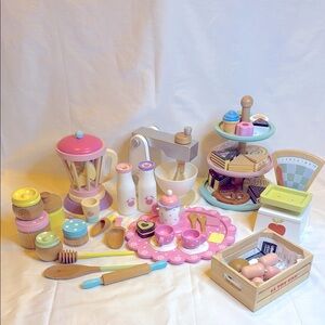 Large Lot of Wooden Kitchen Toys